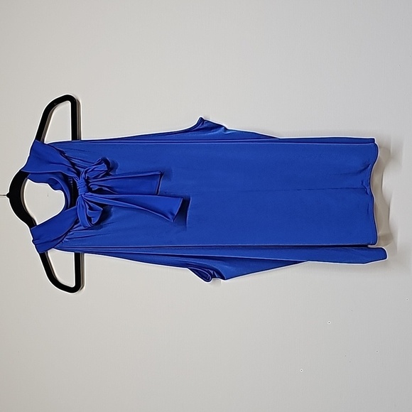 The Limited cobalt blue sleeveless top with tie at the back of the neck SZ 3XL - Picture 3 of 8